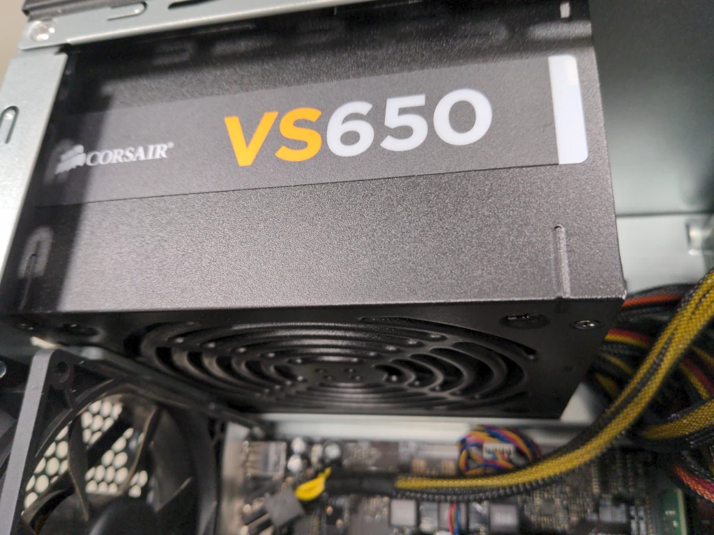 La nouvelle alimentation, de marque Corsair